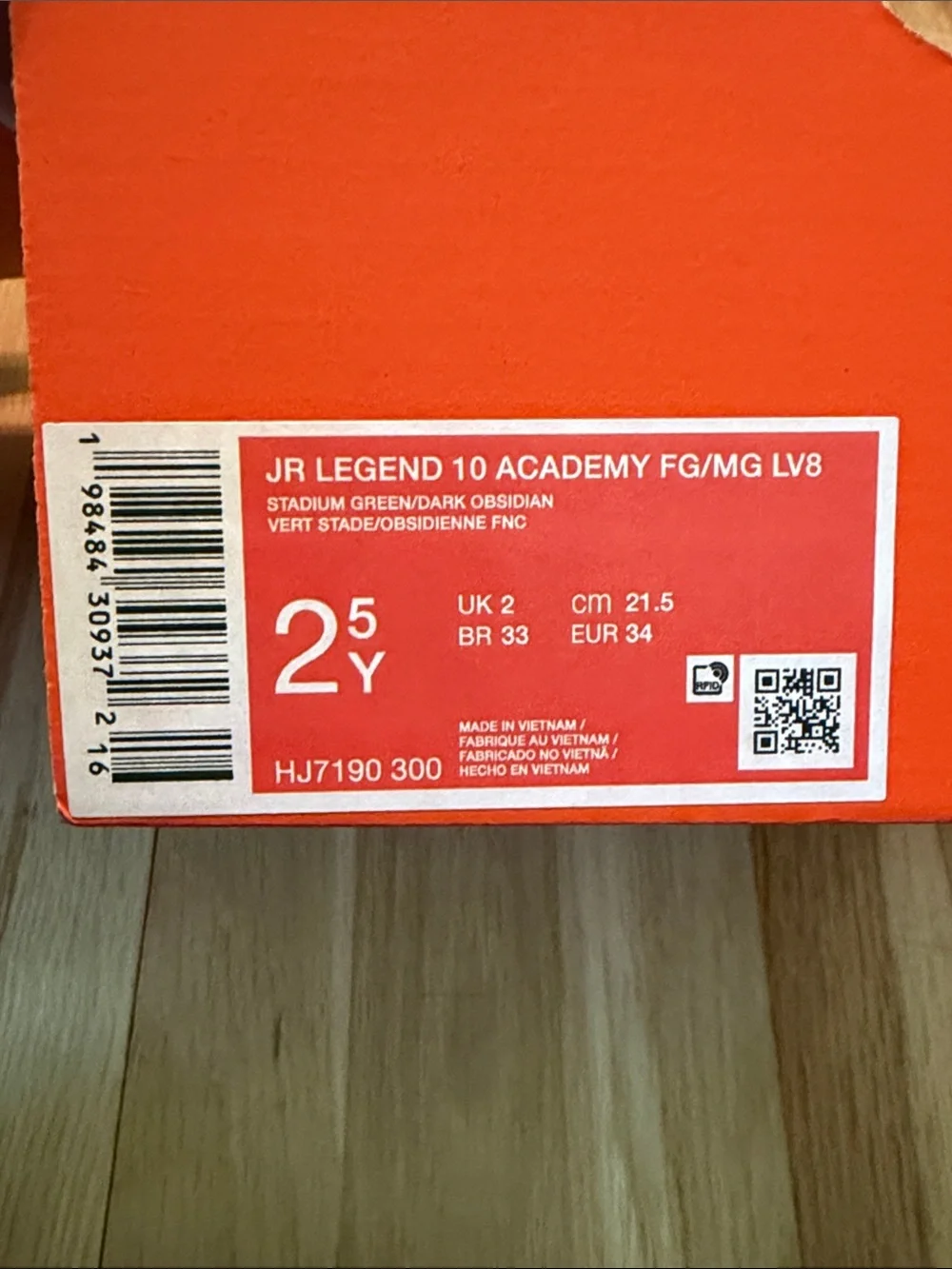 NIB NIKE Jr Legend 10 Academy FG/MG LV8 Green Soccer Cleats - Performance 🥅⚽️🏆